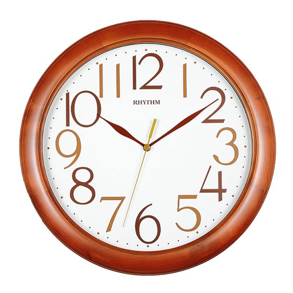 Rhythm Quartz Wooden Wall Clock - CMG138NR06