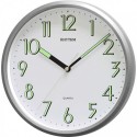 Rhythm Wall Clock, Silver White - CMG727NR19