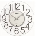 Rhythm Wall Clock, Silver - CMG738BR19