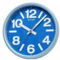 Rhythm Round Wall Clock, Blue - CMG890GR04