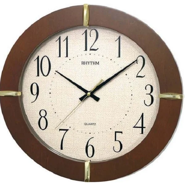 Rhythm Wood Analog Wall Clock - CMG976NR06
