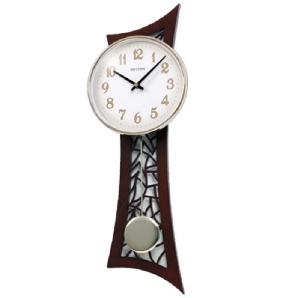 Rhythm Pendulum Wooden Wall Clock - CMP540NR06