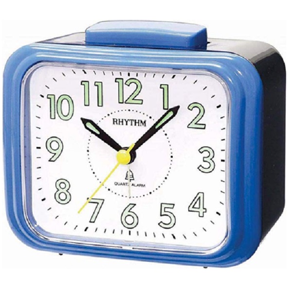 Rhythm Value Added Bell Alarm Clock, Blue - CRA828NR04