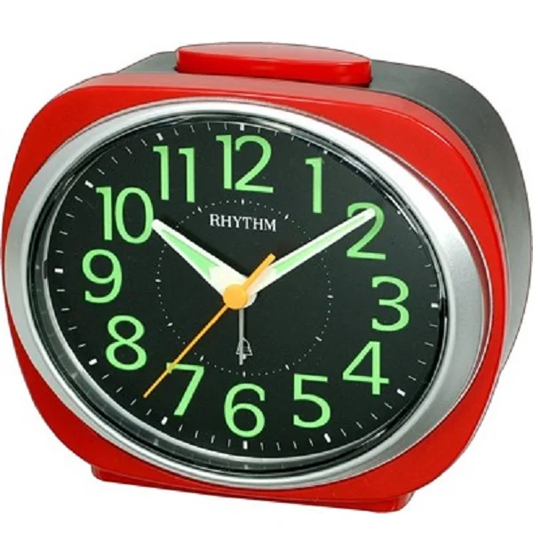 Rhythm Plastic Analog Desk & Shelf Clock - CRA838WR01