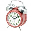 Rhythm Super Bell Alarm Clock, Red - CRA844NR01