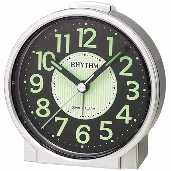Rhythm Value Added Beep Alarm Clock, Silver - CRE225NR19
