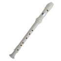 SWAN Soprano Recorder, 8-Hole Plastic Flute with Cleaning Rod For Beginners, Cream - SW-8KT-CREAM