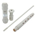 SWAN Soprano Recorder, 8-Hole Plastic Flute with Cleaning Rod For Beginners, Cream - SW-8KT-CREAM