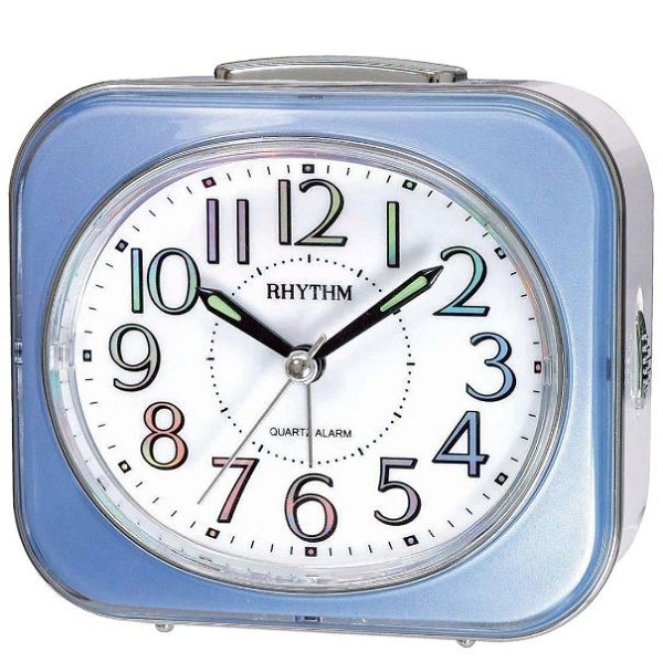 Rhythm Bell Alarm Clock, Blue - CRF801NR04