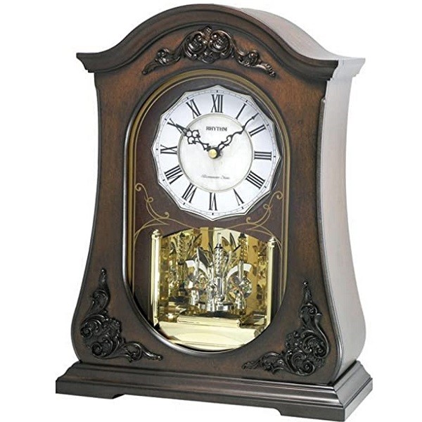 Rhythm Wooden Case Table Clock - CRH165NR06