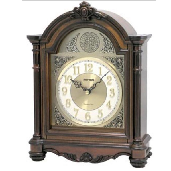 Rhythm Wooden Case Table Clock - CRH167NR06