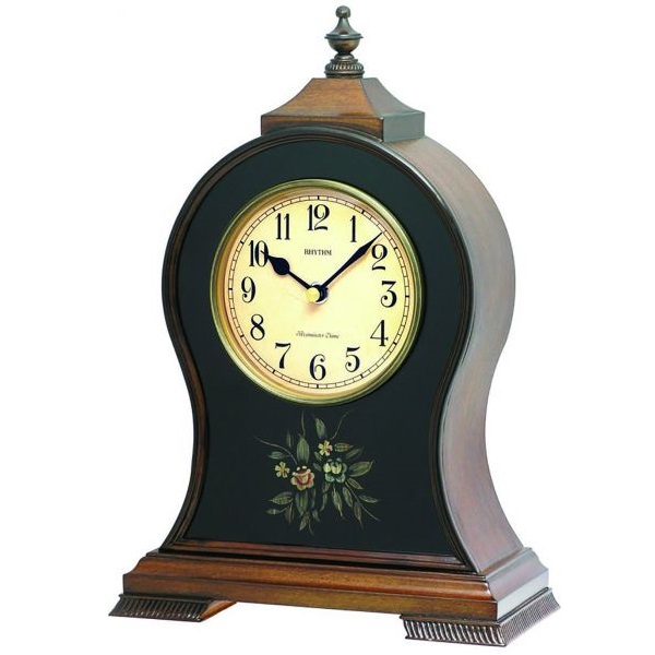 Rhythm Wooden Case Table Clock -CRH169NR06