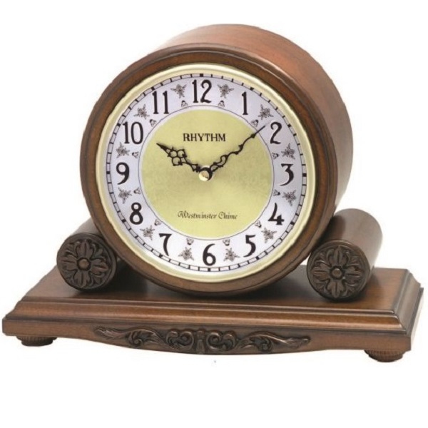 Rhythm Wooden Case Table Clock - CRH172NR06