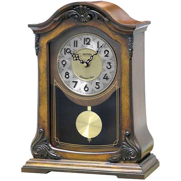 Rhythm Wooden Table Clock - CRJ717CR06