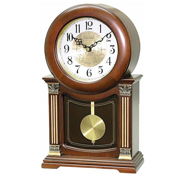 Rhythm Sound In Place Wooden Table Clock - CRJ722CR06