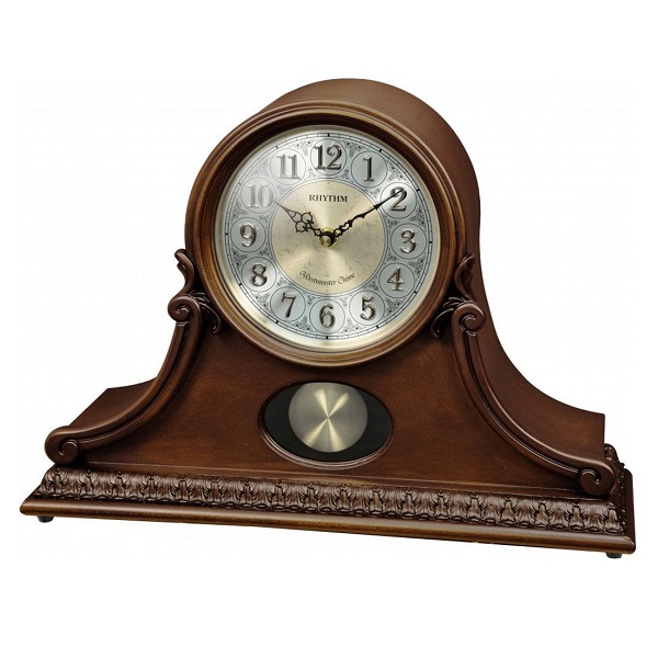 Rhythm Musical Wooden Table Clock - CRJ751NR06