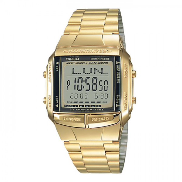 CASIO Gold Plated Data Bank Watch - DB-360G-9ADF