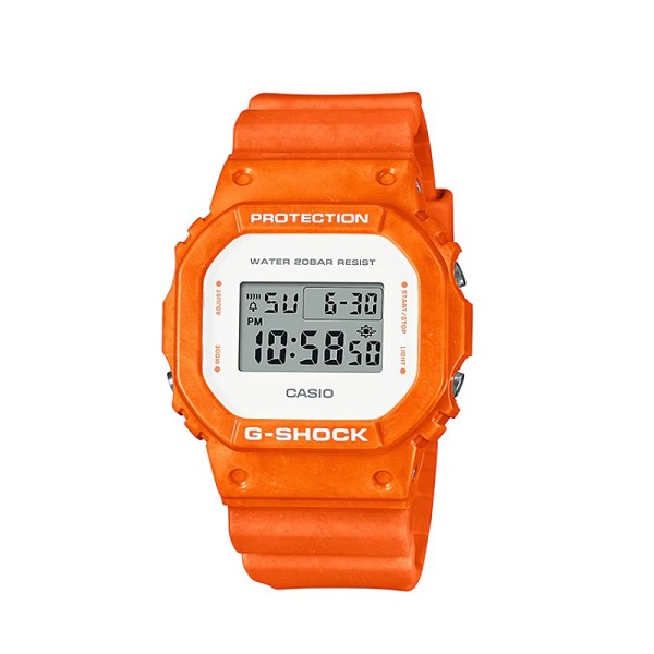 Casio G-Shock Orange Band Digital Sport Watch for Men - DW-5600WS-4DR