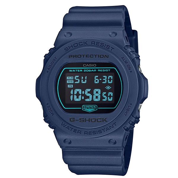 Casio G-Shock Digital Dial Men's Watch, Blue - DW-5700BBM-2DR