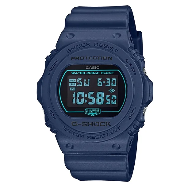 Casio G-Shock Digital Dial Men's Watch, Blue - DW-5700BBM-2DR