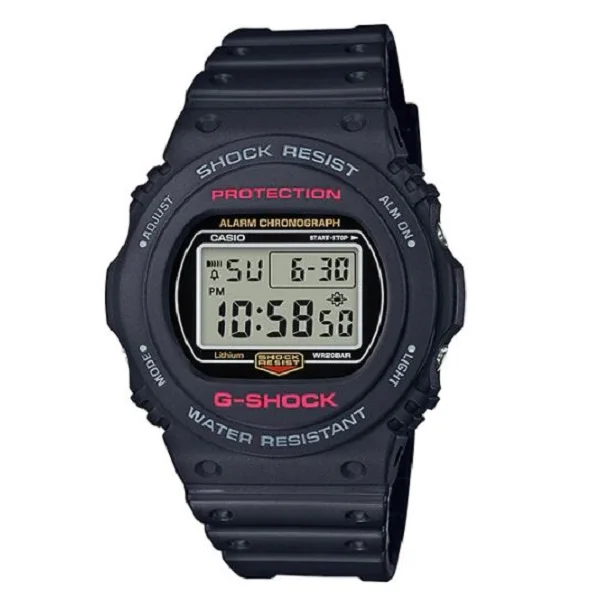 Casio G-Shock Black Dial Digital Unisex Watch - DW-5750E-1DR