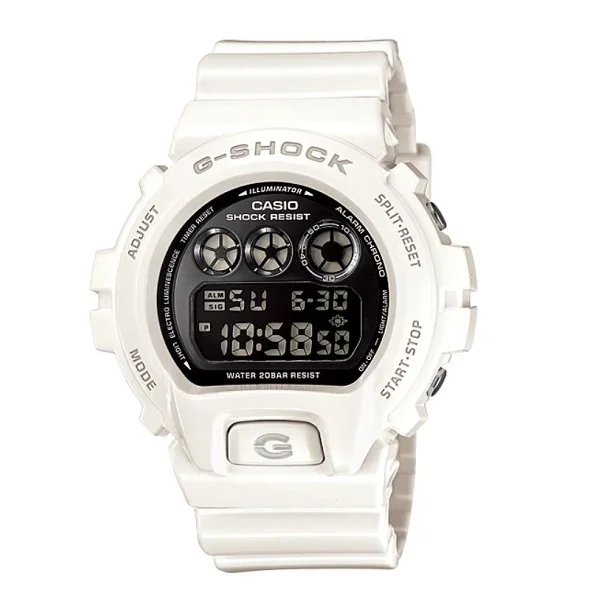 Casio G-Shock White Band Sport Watch for Men - DW-6900NB-7DR