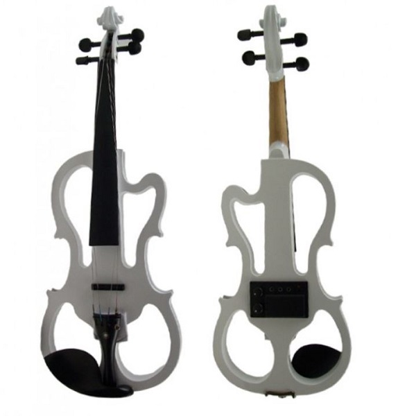 Solid Maple Violin with Soft Case, White - EL-VIOLIN-WH