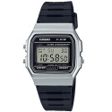 Casio Men's Black Dial Silicone Band Watch - F-91WM-7ADF