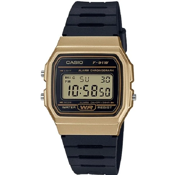 Casio Unisex Digital Resin Strap Watch - F-91WM-9ADF