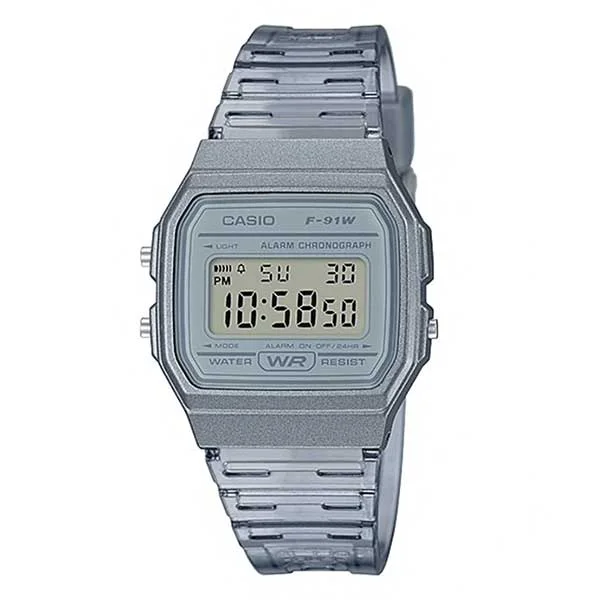 Casio Youth Gray Digital Watch - F-91WS-8DF