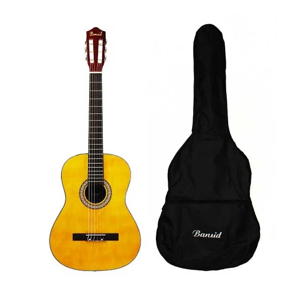 BANSID Basswood 39&rdquo; Classical Guitar, Yellow - FT-B39-YELLOW