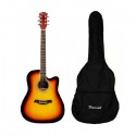 BANSID Basswood 41inch Acoustic Guitar, Sunburst - FT-G41-SUNBURST