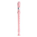 SWAN Soprano Recorder, 8-Hole Plastic Flute with Cleaning Rod For Beginners, Pink - SW-8KT-PINK