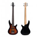 SMIGER 5-String Electric Bass Guitar, Sunburst - G-B3-5-3TS