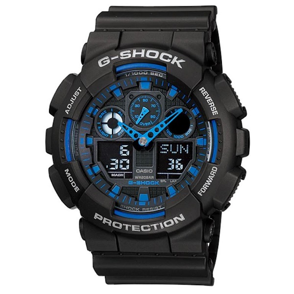 Casio G-Shock Resin Band Watch for Men  -GA-100-1A2DR