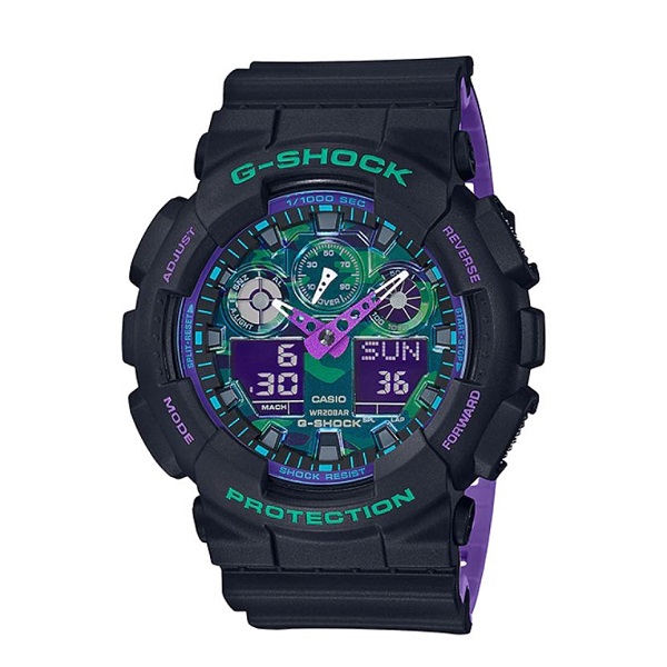 Casio G-Shock Analog-Digital Sport Watch for Men - GA-100BL-1ADR