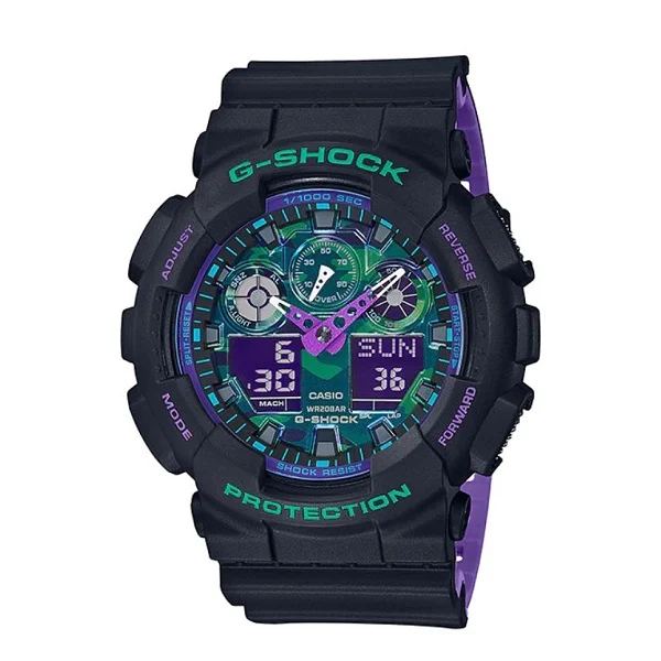 Casio G-Shock Analog-Digital Sport Watch for Men - GA-100BL-1ADR