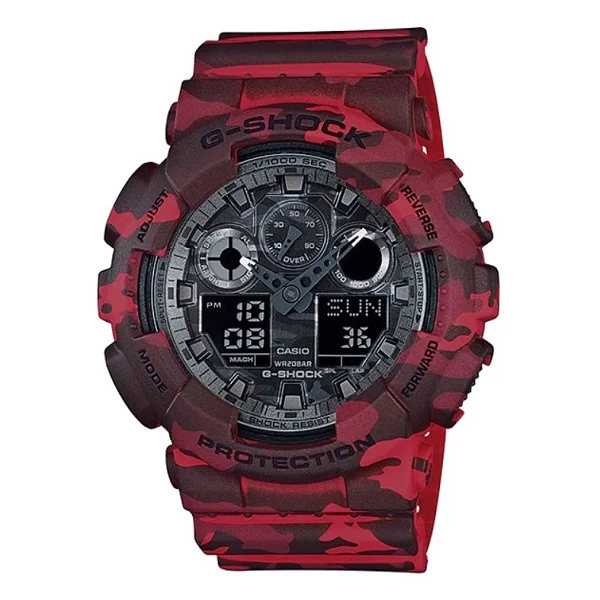 Casio G-Shock Analog-Digital Grey Dial Men's Watch - GA-100CM-4ADR