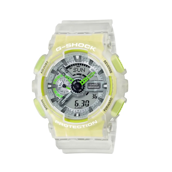 Casio G-Shock Yellow Resin Analog-Digital Watch for Men - GA-110LS-7ADR