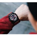 Casio G-Shock Analog-Digital Men's Watch, Black & Pink - GA-110RB-1ADR