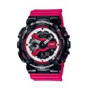 Casio G-Shock Analog-Digital Men's Watch, Black & Pink - GA-110RB-1ADR