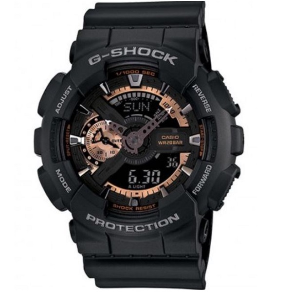 Casio G-Shock Analog-Digital Men's Watch, Black - GA-110RG-1ADR