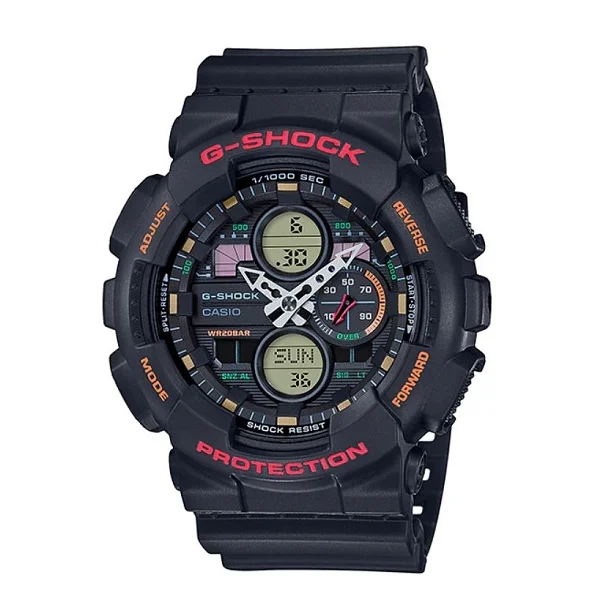 Casio G-Shock Ana-Digital Black Bend Sport Watch for Men - GA-140-1A4DR