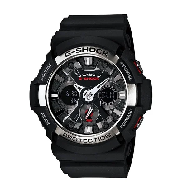 Casio G-Shock Analog-Digital Black Band Men's Watch - GA-200-1ADR