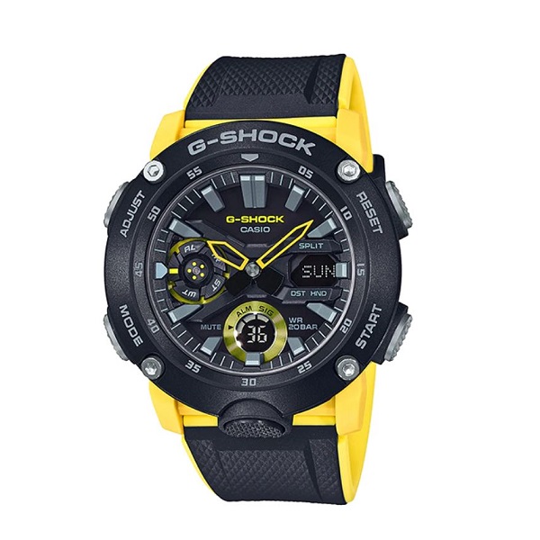 CASIO G-Shock Analog-Digital Black Dial Men's Watch - GA-2000-1A9DR