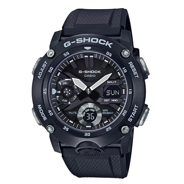 Casio G-Shock Analog-Digital Black Dial Men's Watch - GA-2000S-1ADR