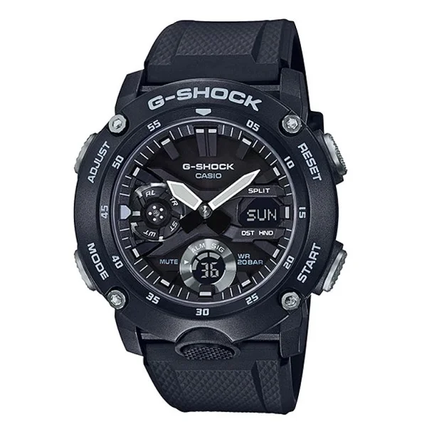 Casio G-Shock Analog-Digital Black Dial Men's Watch - GA-2000S-1ADR