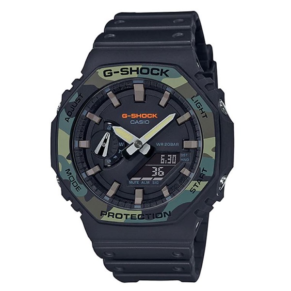 Casio G-Shock Analog-Digital Men's Watch, Black - GA-2100SU-1ADR