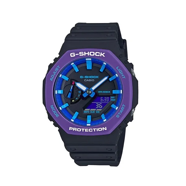 Casio G-Shock Analog-Digital Men's Watch, Black - GA-2100THS-1ADR