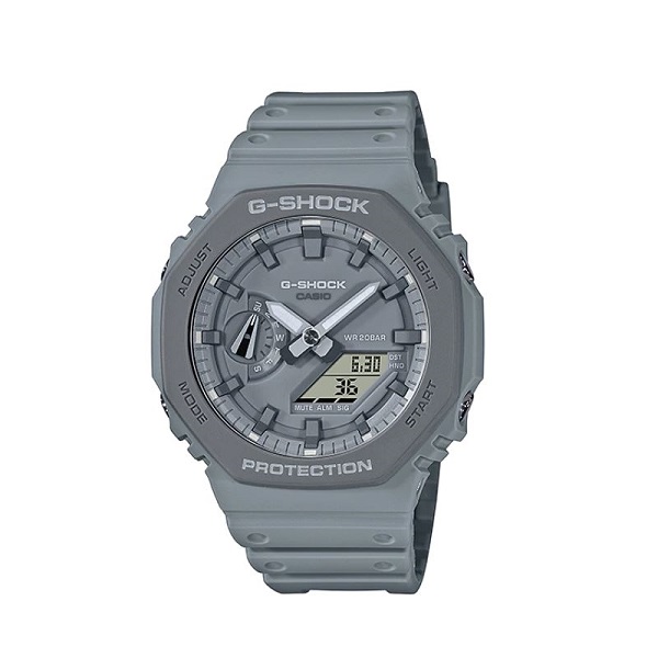 Casio G-Shock Grey Dial Analog-Digital Watch for Men - GA-2110ET-8ADR